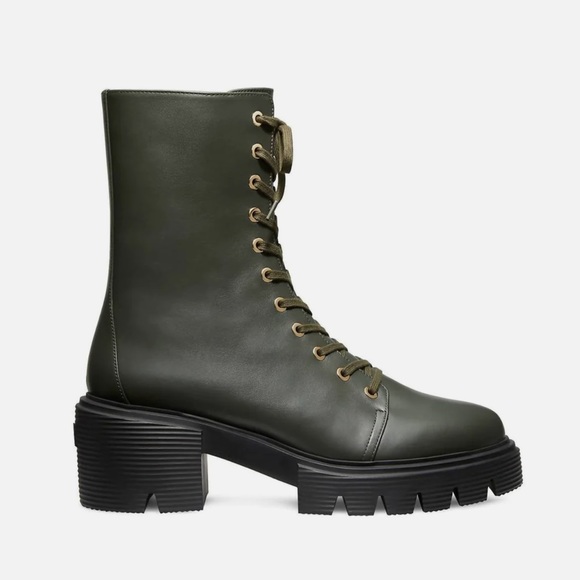 Stuart Weitzman Shoes - STUART WEITZMAN • Soho Boots in Cargo Green